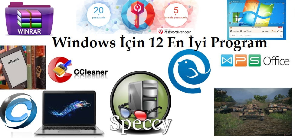 Windows İçin 12 En İyi Program
