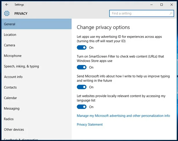 Windows 10 için En İyi Gizlilik Koruma Yazılımı 13 - Windows 10 için En İyi Gizlilik Koruma Yazılımı