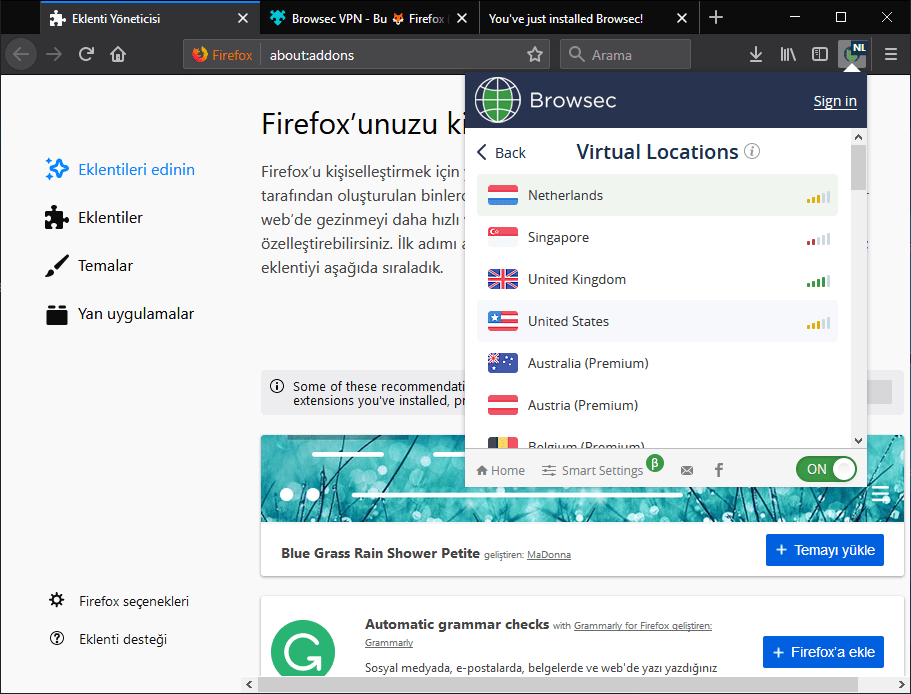 Browsec VPN Kurulumu 11