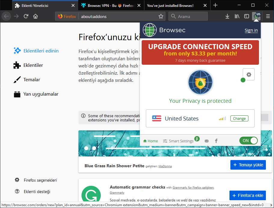 Browsec VPN Kurulumu 12