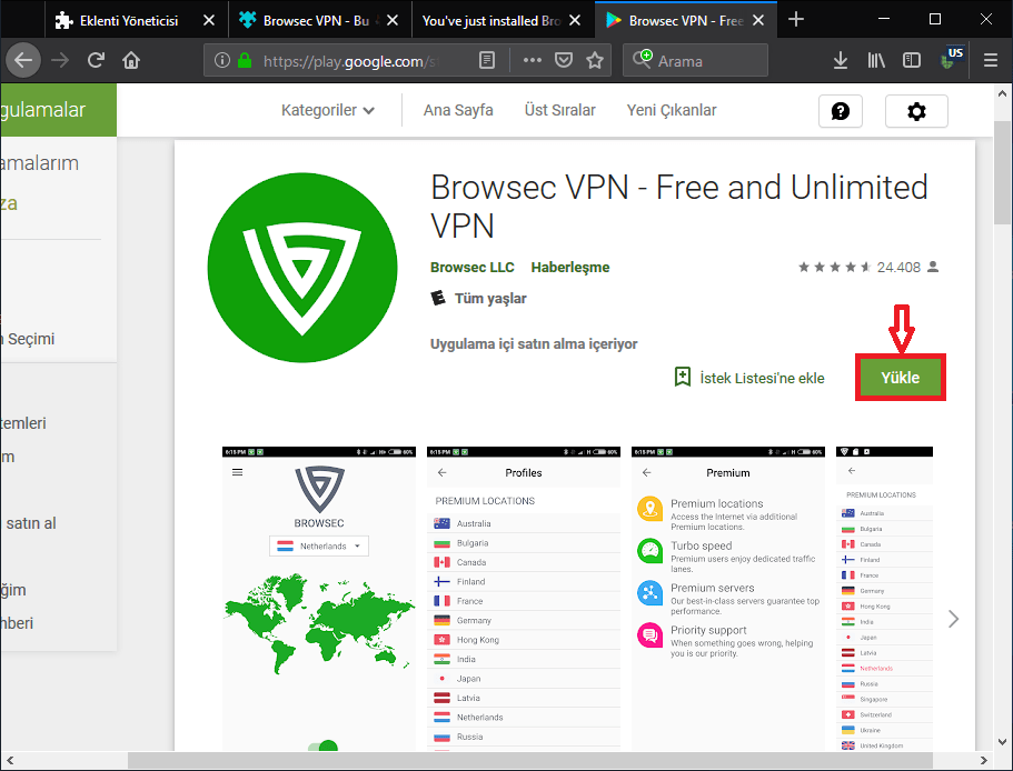 Browsec VPN Kurulumu 15