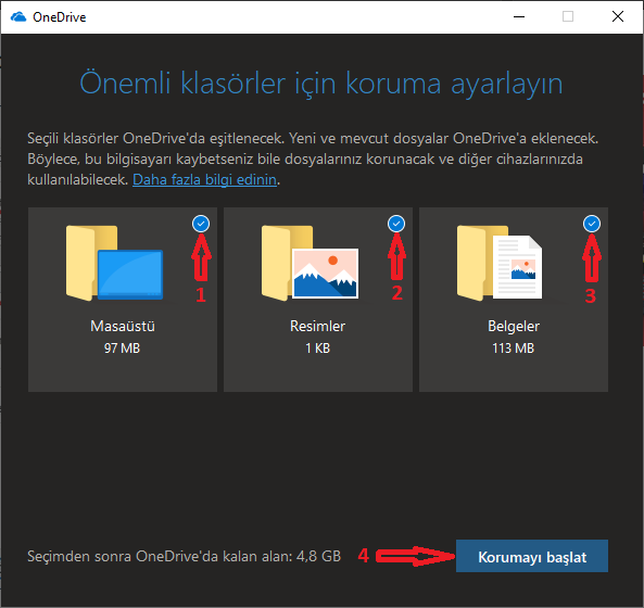 OneDriveı Windows 10da Varsayılan Kaydetme Konumu Olarak Ayarlama 10