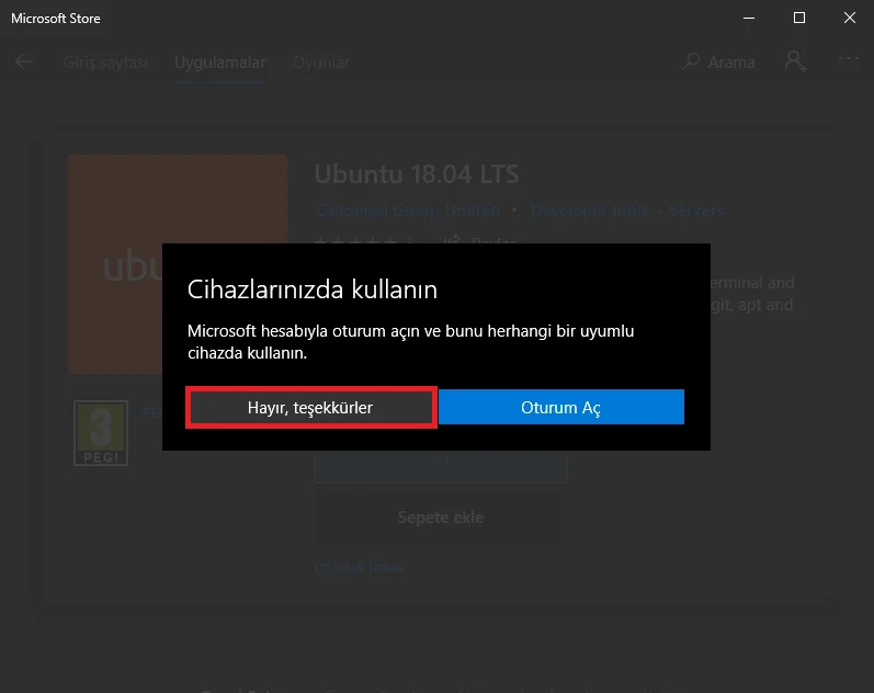 Windows 10da Linux için Windows Alt Sistemi Kurulumu ve Linuxu Çalıştırma 15 - Windows 10'da, Linux için Windows Alt Sistemi Kurulumu ve Linux'u Çalıştırma!