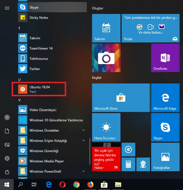 Windows 10da Linux için Windows Alt Sistemi Kurulumu ve Linuxu Çalıştırma 19 - Windows 10'da, Linux için Windows Alt Sistemi Kurulumu ve Linux'u Çalıştırma!