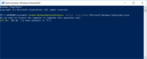 Windows 10da Linux için Windows Alt Sistemi Kurulumu ve Linuxu Çalıştırma 4 - Windows 10'da, Linux için Windows Alt Sistemi Kurulumu ve Linux'u Çalıştırma!
