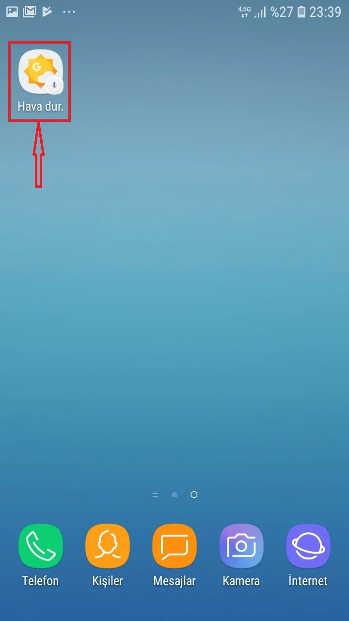 Androidde Googleın Gizli Hava Durumu Uygulamasını Ana Ekrana Nasıl Ekleme 8 - Android'de, Google'ın Gizli Hava Durumu Uygulamasını Ana Ekrana Ekleme!