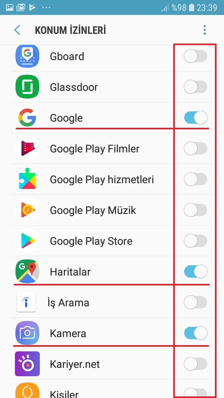 Androidde Hangi Uygulamaların Konumunuza Erişebildiğini Bulma 6