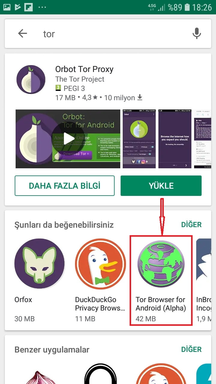 Androidde Tor Browser Kurulumu ve Ayarları 4