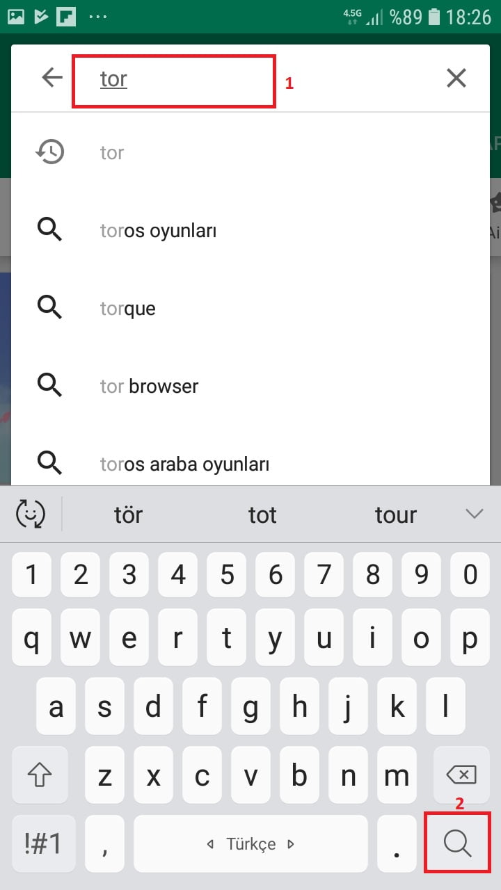 Androidde Tor Browser Kurulumu ve Ayarları 3