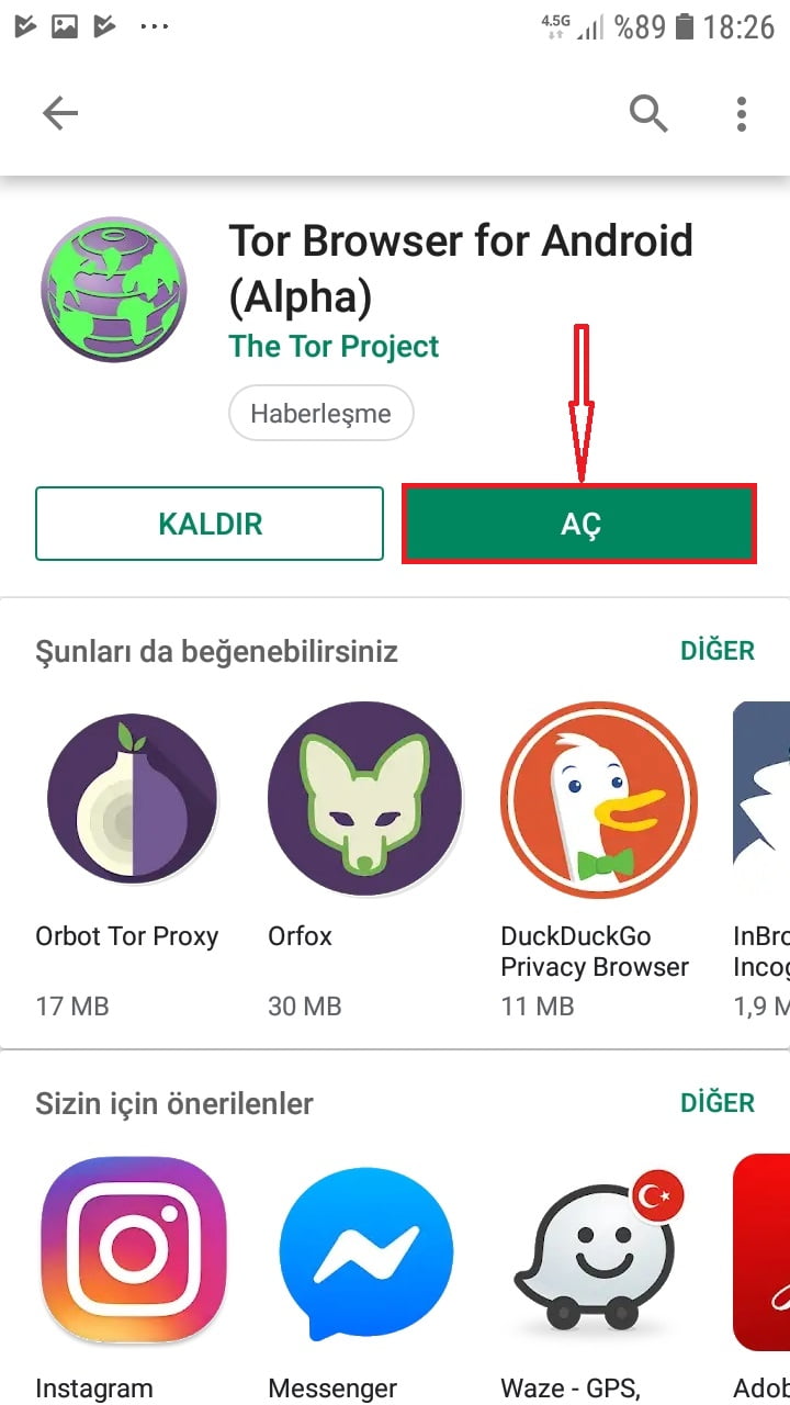 Androidde Tor Browser Kurulumu ve Ayarları 7