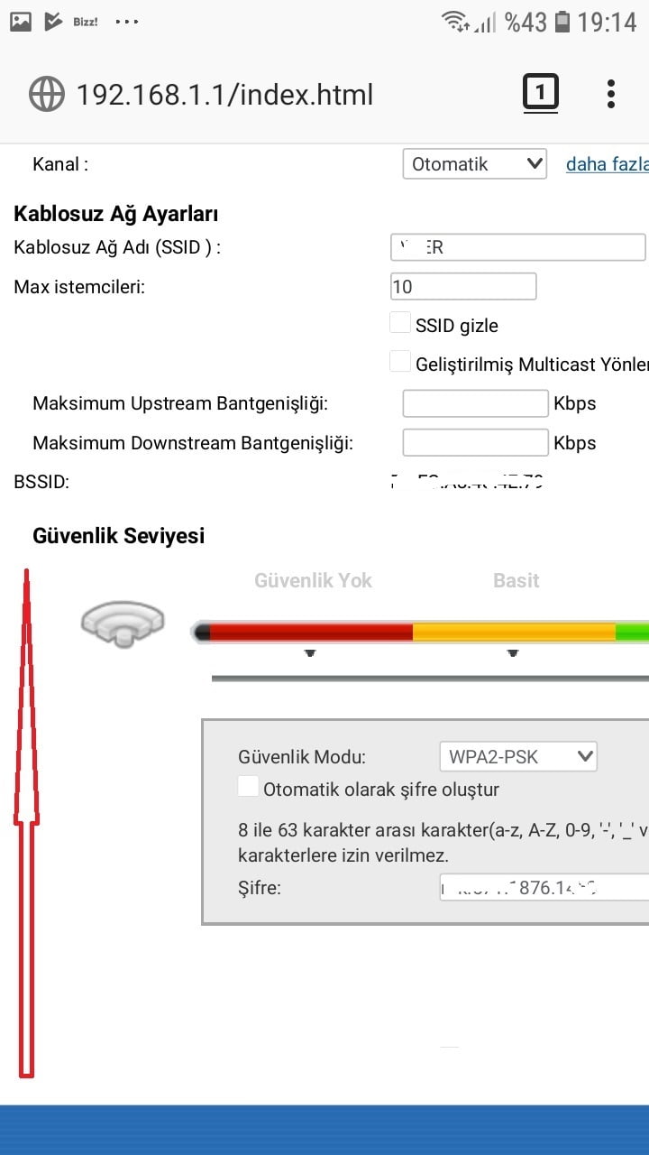 Android veya iOS Cihaz ile Kablosuz Ağ Şifresi Değiştirme 29