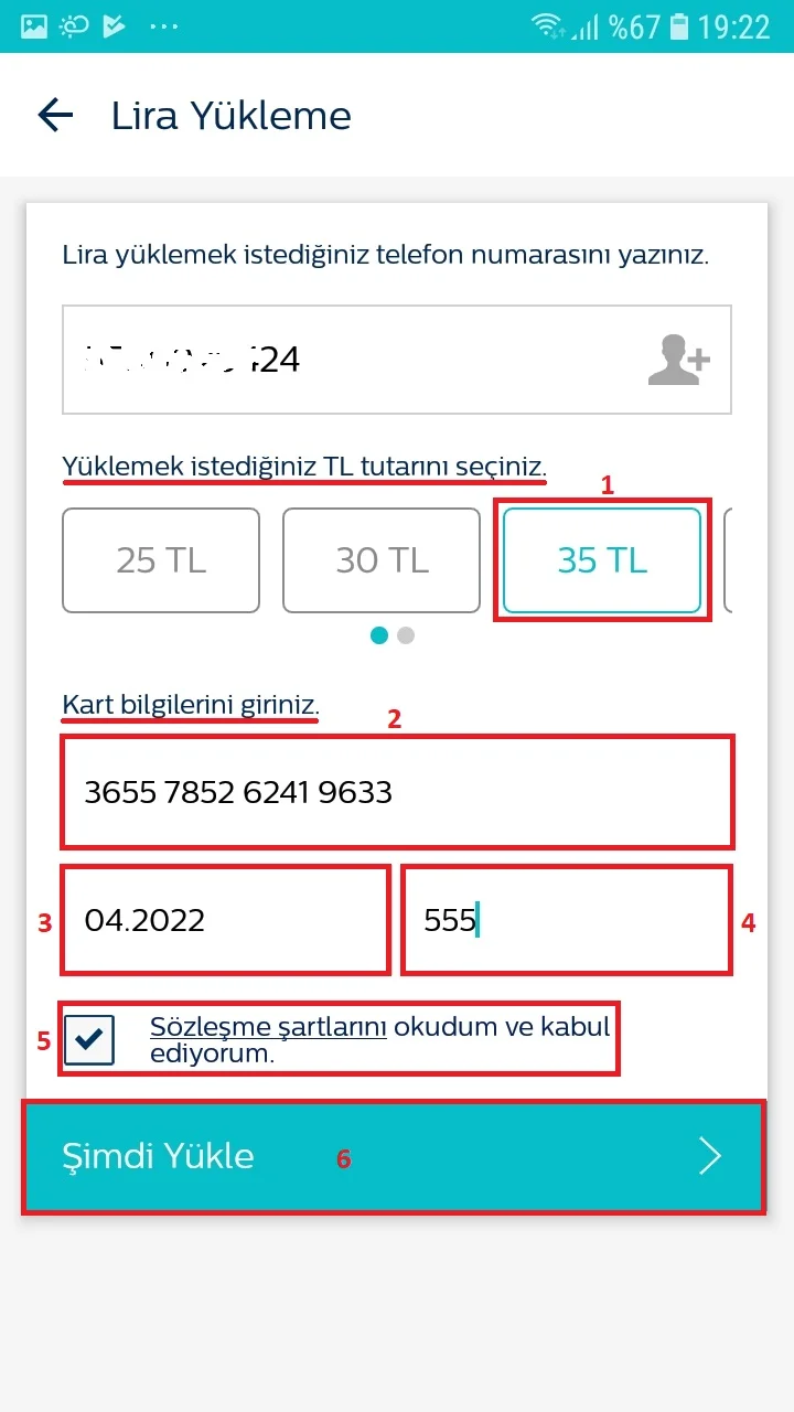 Androidde ve iOSta Türk Telekom Online İşlemler Uygulaması ile Lira Kontör Yükleme 12 - Android'de ve iOS'ta Türk Telekom Online İşlemler Uygulaması ile Lira (Kontör) Yükleme!