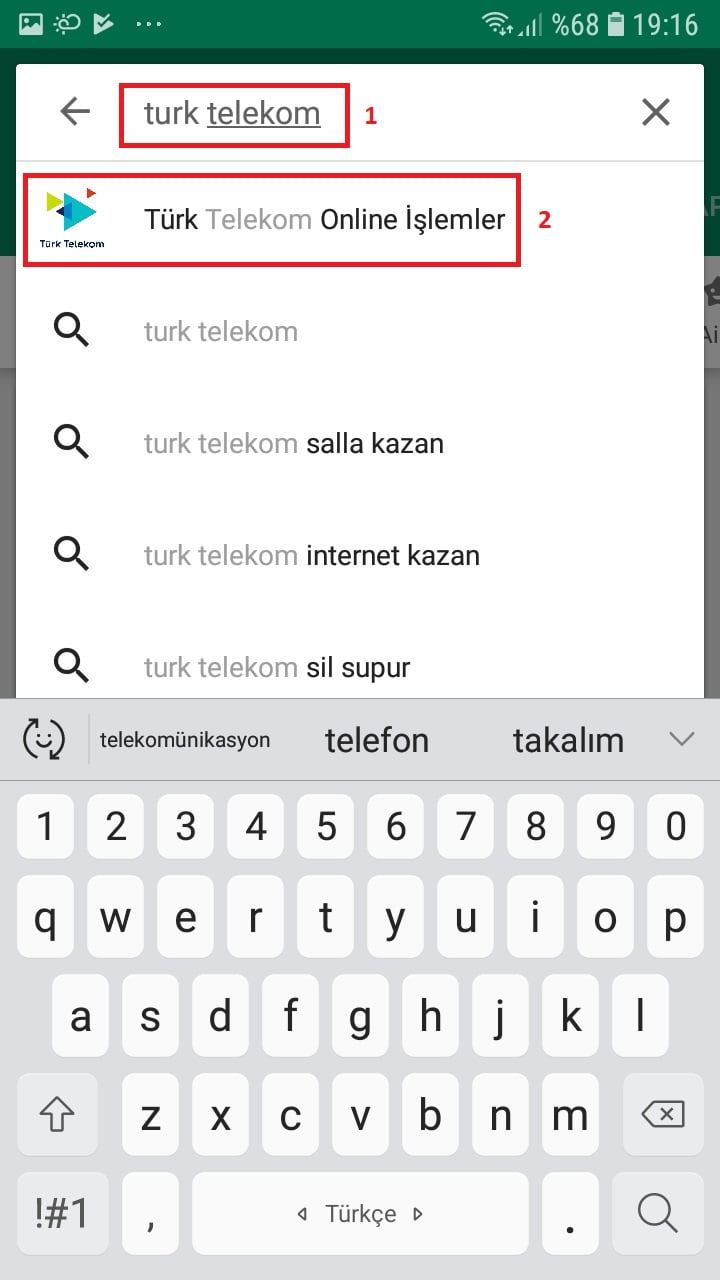 Androidde ve iOSta Türk Telekom Online İşlemler Uygulaması ile Lira Kontör Yükleme 3