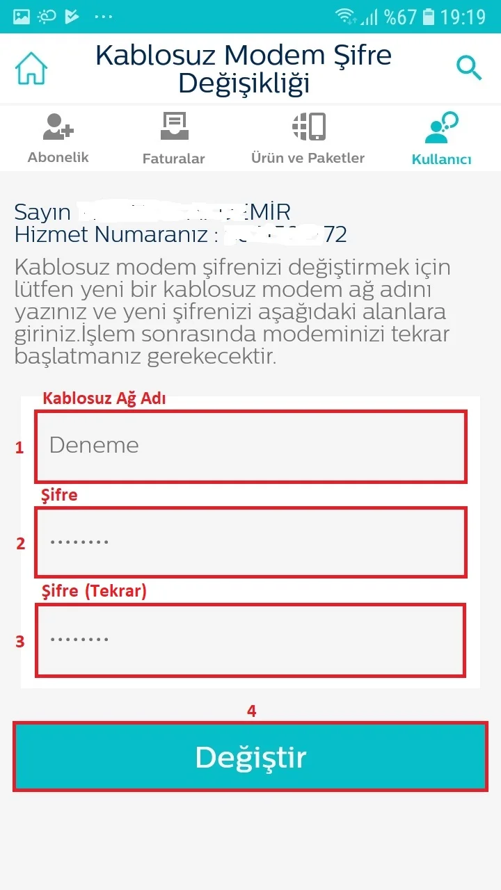 Androidde ve iOSta Türk Telekom Online İşlemler Uygulaması ile Wi Fi Şifresi Değiştirme 11 - Android'de ve iOS'ta Türk Telekom Online İşlemler Uygulaması ile Wi-Fi Şifresi Değiştirme!