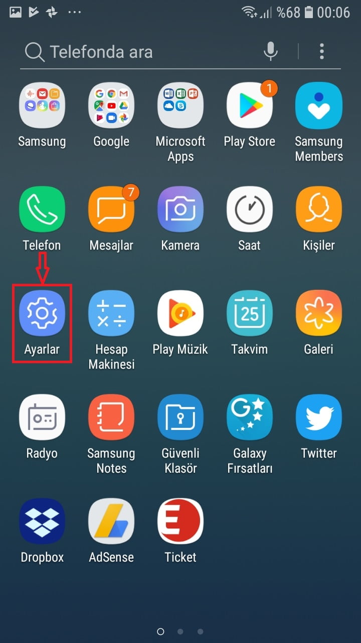 Samsung Android Telefonlarda Yazıcı Ekleme 3