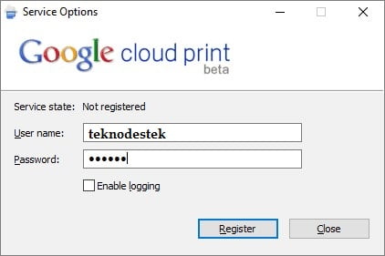 Windows 10da Google Cloud Print nasıl kurulur 2