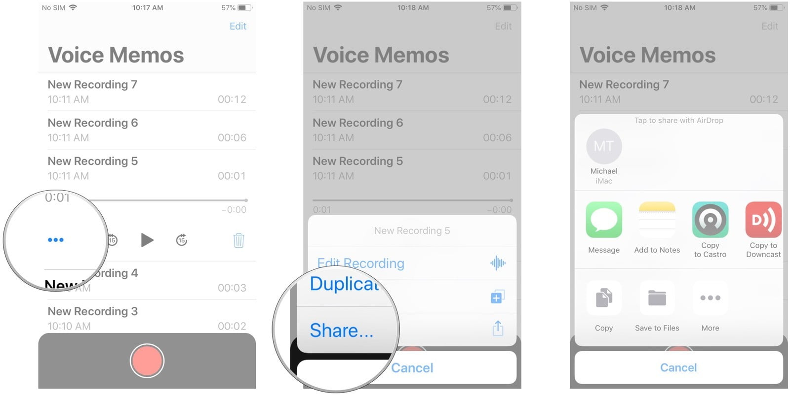 iPhoneda ve iPadde Sesli Notlar Voice Memos Nasıl Kullanılır 3