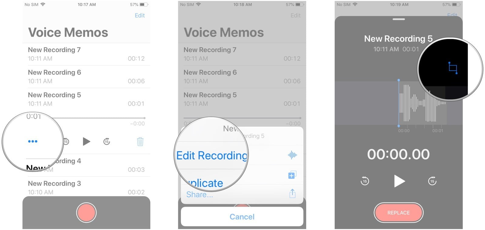 iPhoneda ve iPadde Sesli Notlar Voice Memos Nasıl Kullanılır 4