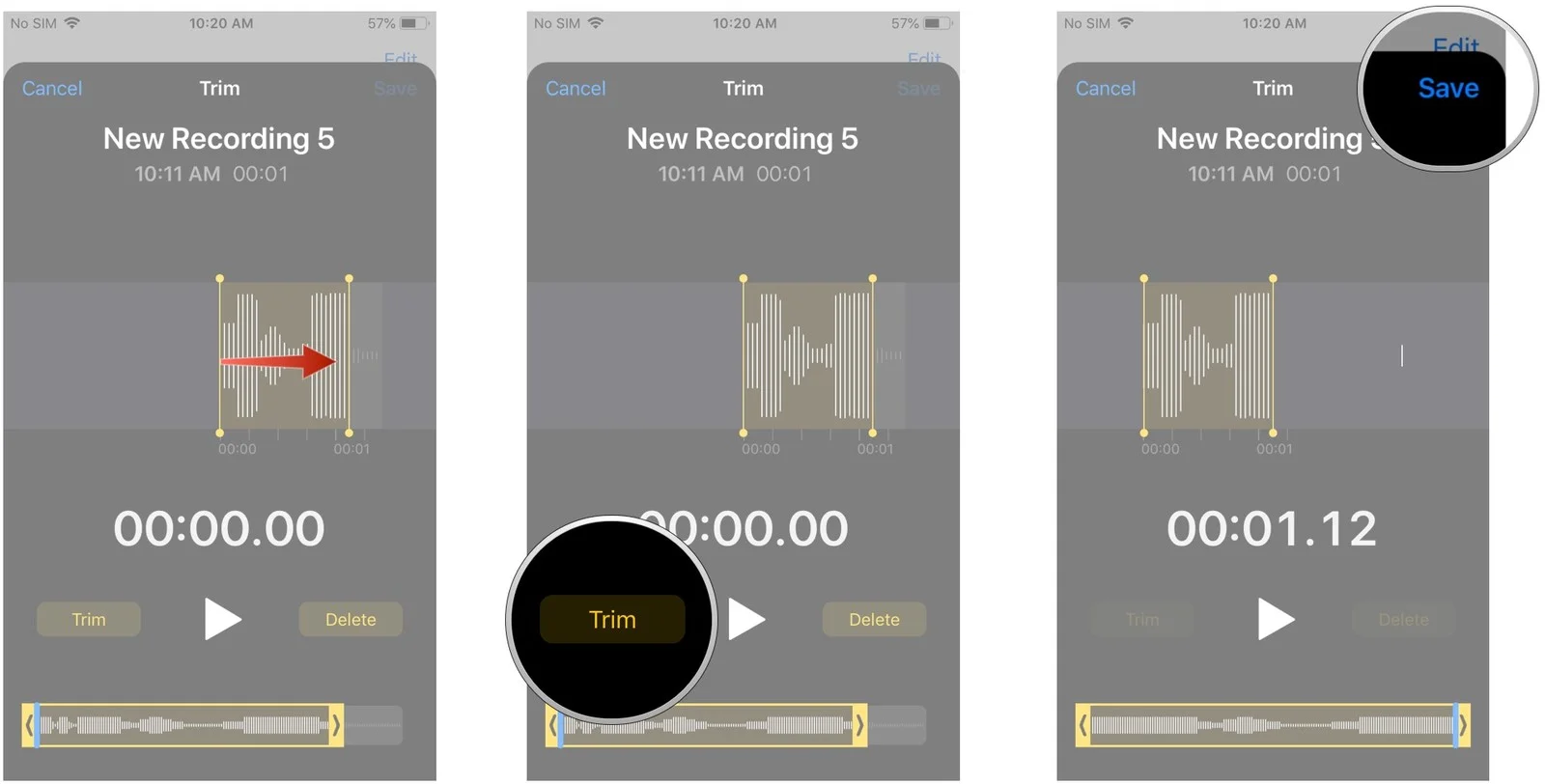 iPhoneda ve iPadde Sesli Notlar Voice Memos Nasıl Kullanılır 5 - iPhone'da ve iPad'de Sesli Notlar (Voice Memos) Nasıl Kullanılır?