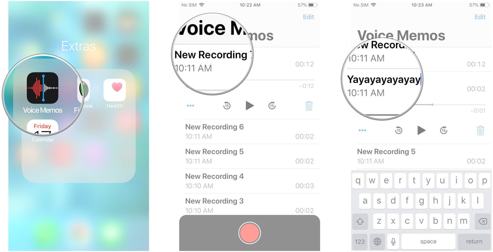 iPhoneda ve iPadde Sesli Notlar Voice Memos Nasıl Kullanılır 6