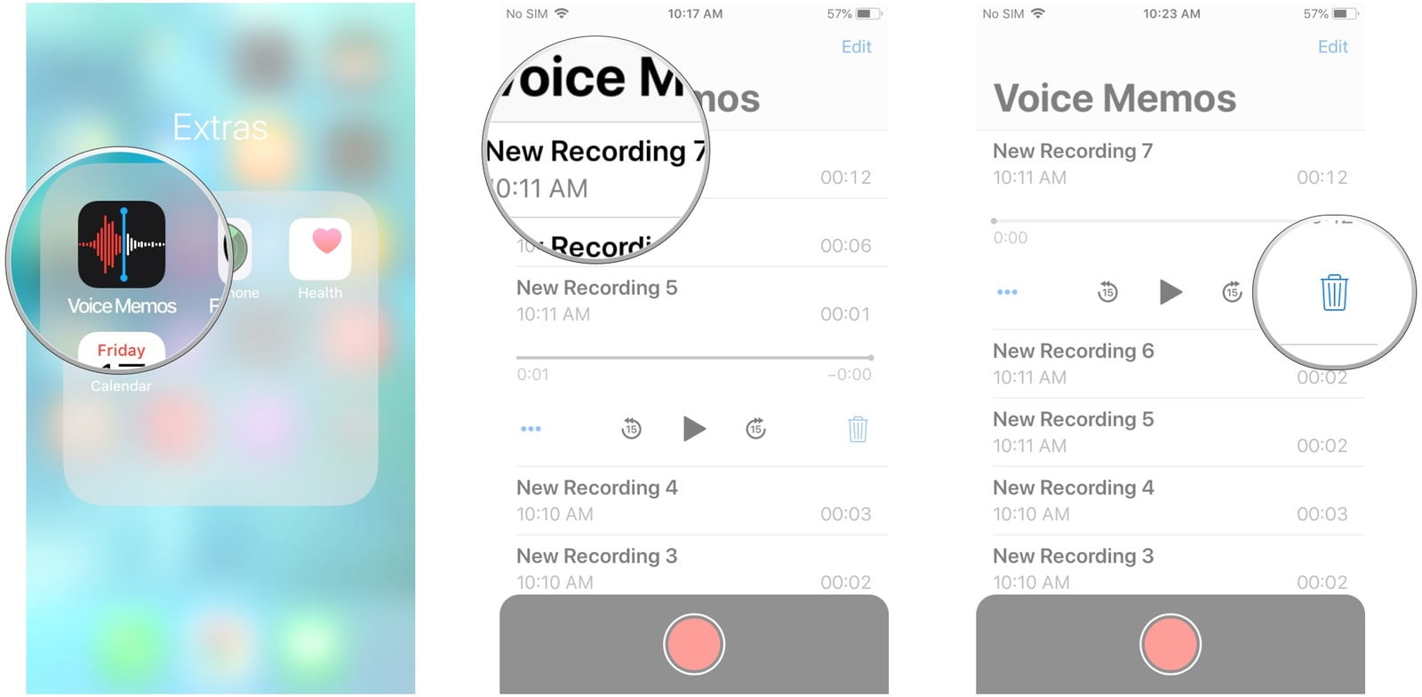 iPhoneda ve iPadde Sesli Notlar Voice Memos Nasıl Kullanılır 7