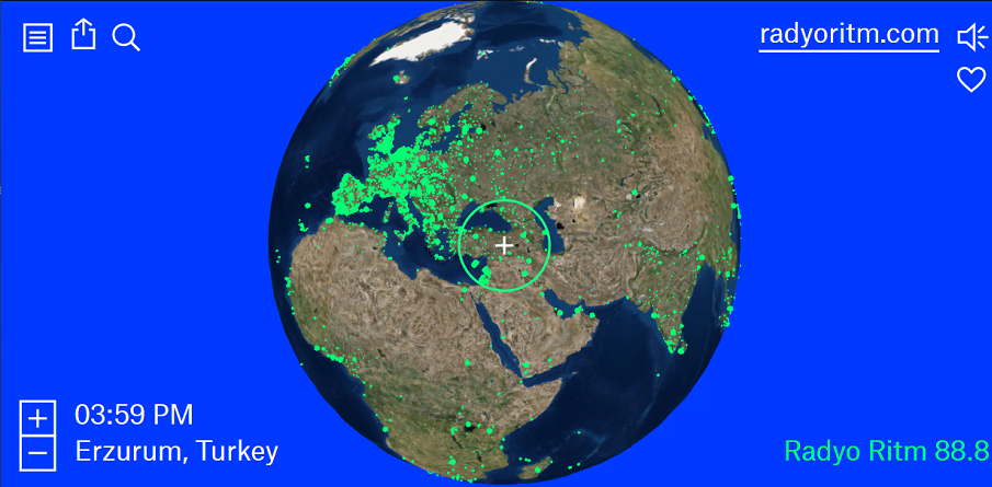 İnteraktif Harita ile Dünyadaki Radyo İstasyonlarını Keşfedin ve Radyo Dinleyin 5