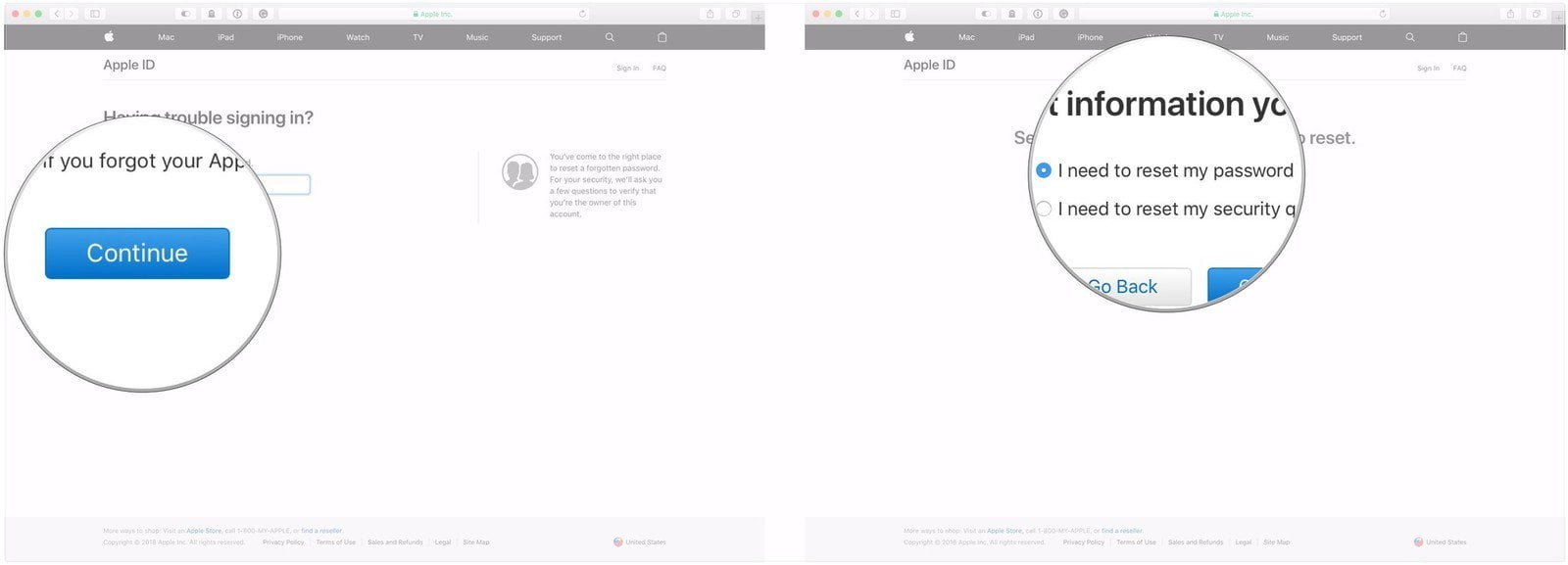 Apple ID Şifre Sıfırlama 2