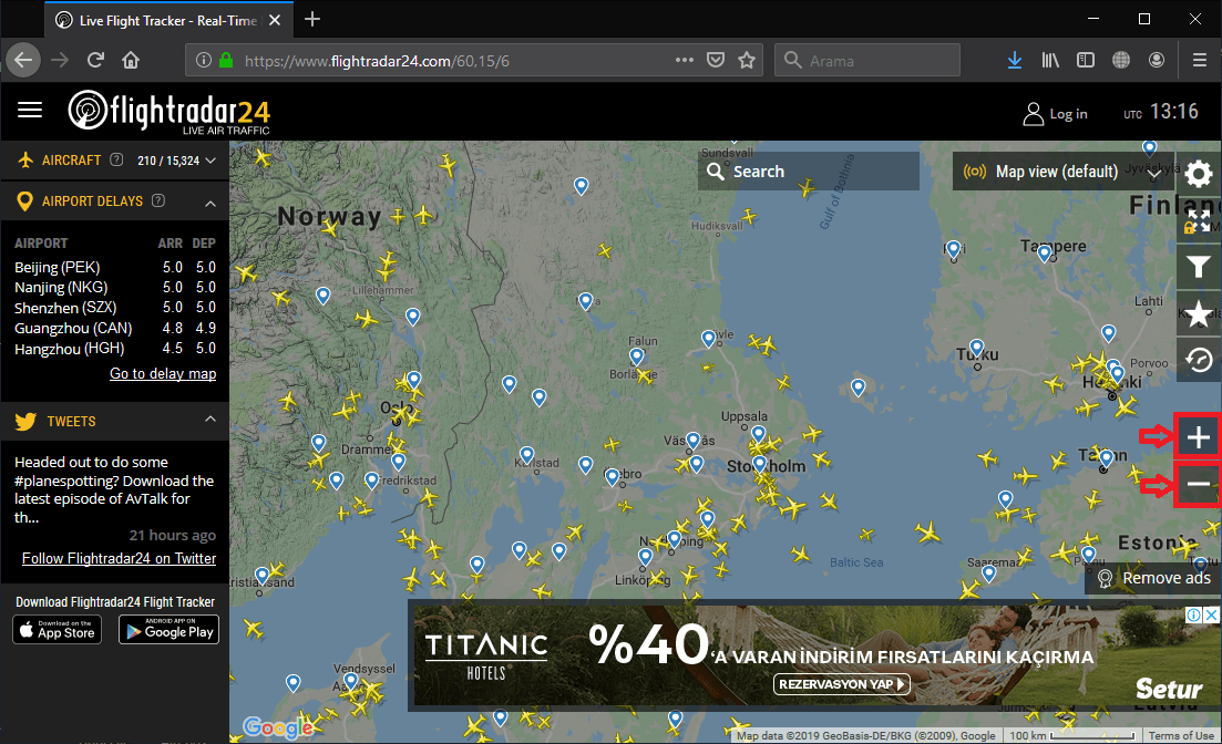 Flightradar24 ile Dünyadaki Tüm Uçak Trafiğini ve Seferlerini Takip Edin 3