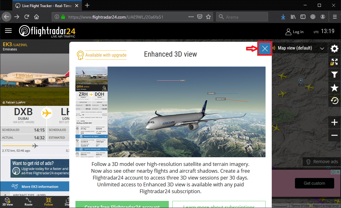 Flightradar24 ile Dünyadaki Tüm Uçak Trafiğini ve Seferlerini Takip Edin 7