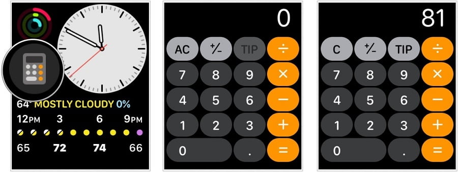 Apple Watchta Hesap Makinesi Calculator Uygulaması Nasıl Kullanılır 3