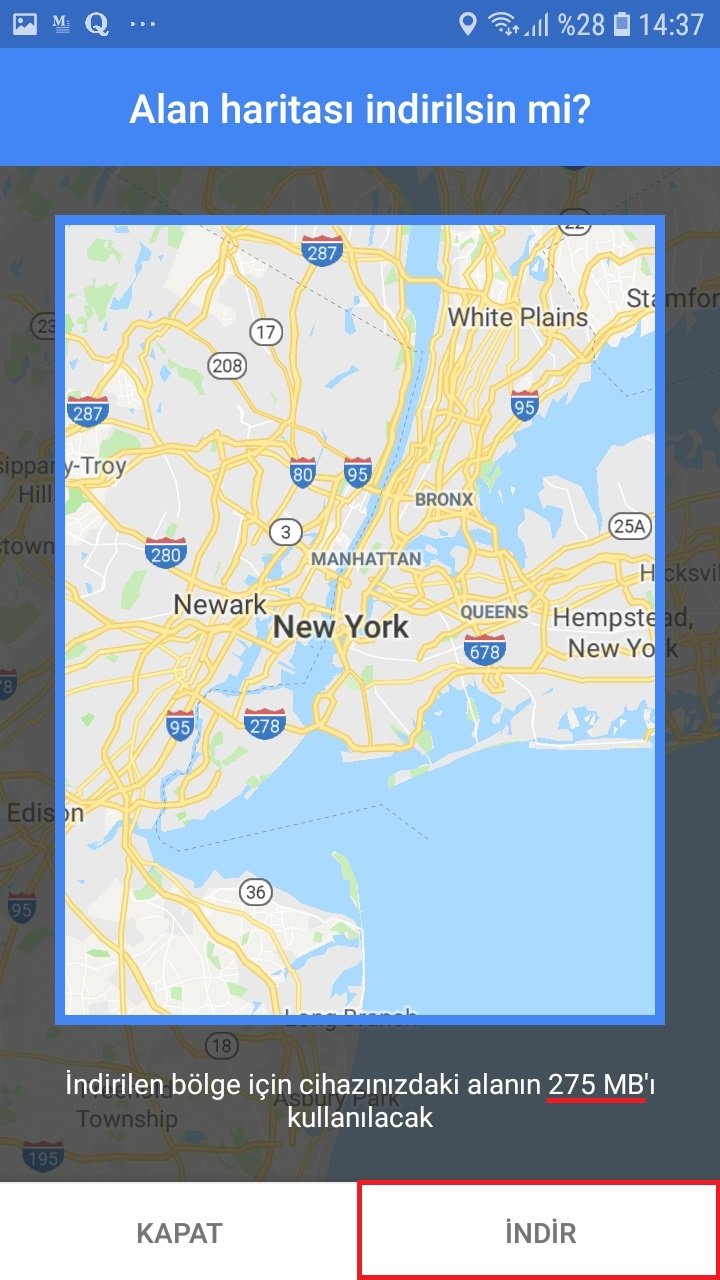 Google Haritalar Google Maps İnternet Bağlantısı Olmadan Çevrimdışı Nasıl Kullanılır 11
