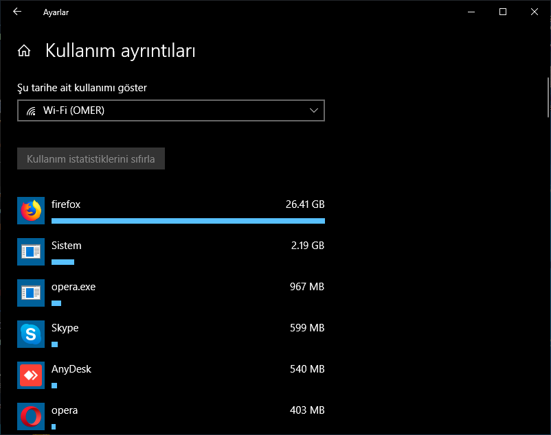 Windows 10da İnternet Veri Data Kullanımı Nasıl Bulunur Görüntülenir 6
