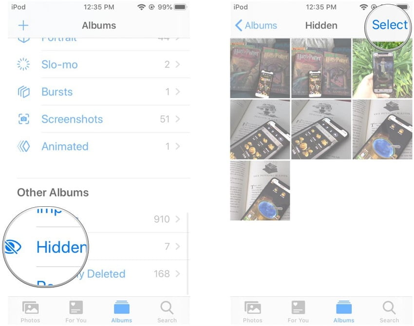 iPhoneda ve iPadde Fotoğraflar Uygulamasındaki Resimler Nasıl Gizlenir 10