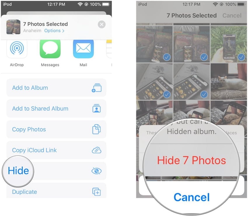 iPhoneda ve iPadde Fotoğraflar Uygulamasındaki Resimler Nasıl Gizlenir 6