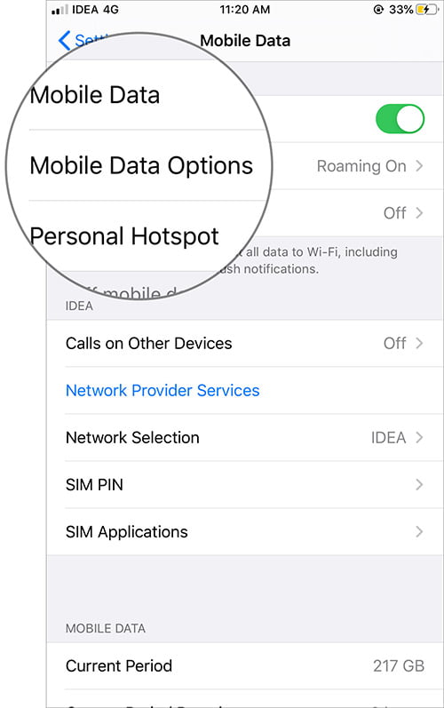 iOS 13 ve iPadOS 13te Düşük Veri Modu Nasıl Etkinleştirilir 2