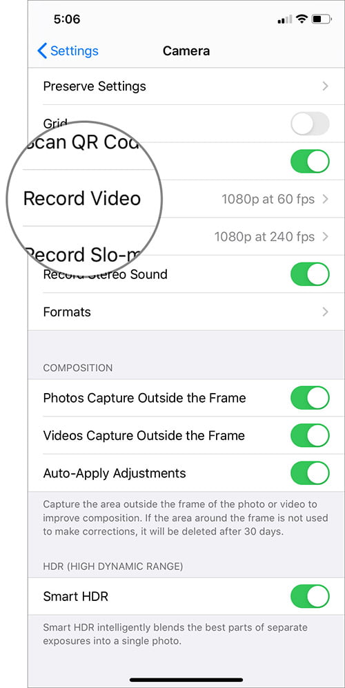 iPhone 11 11 Pro ve 11 Pro Maxta 4K Selfie Video Kaydı Nasıl Yapılır 3
