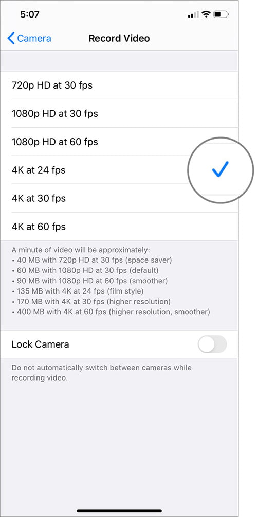 iPhone 11 11 Pro ve 11 Pro Maxta 4K Selfie Video Kaydı Nasıl Yapılır 4
