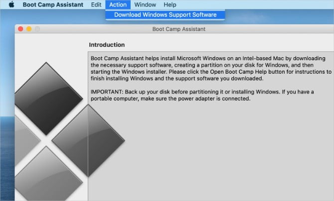boot camp support software for older mac with windows 10
