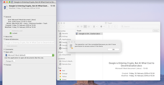 maccopkutusuproblem 2 - Mac Çöp Kutusu Boşaltılmıyor Sorunu Nasıl Düzeltilir?