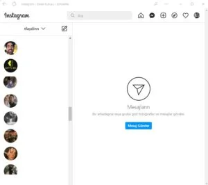 instagrammakale4 - Instagram DM Özelliğini Tarayıcı ve W11 ile Kullanma