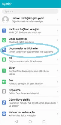 1 24 - Huawei İkiz Uygulaması Kullanımı