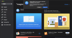 Mac Os X işletim sisteminde Magnet Uygulaması ve Kullanımı