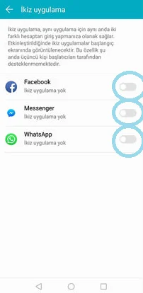 3 18 - Huawei İkiz Uygulaması Kullanımı