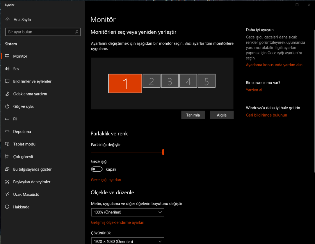 Windows 10 Çoklu Ekran Kullanımı Windows 10 Fazla Ekran kullanirken goruntu ayarlama - Windows 10 Çoklu Ekran Kullanımı