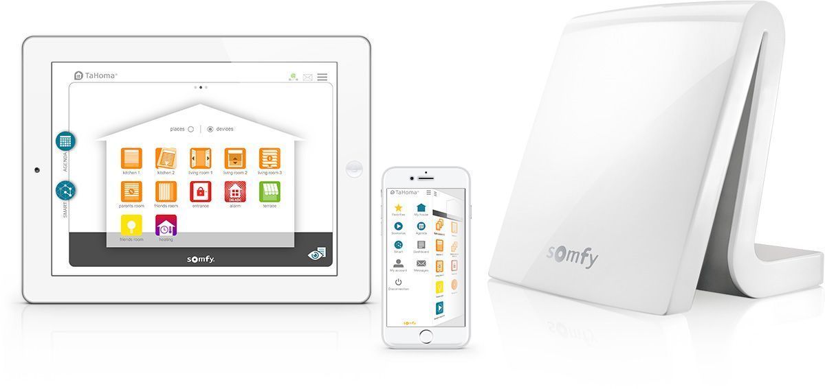 somfy tahoma on gorsel - Somfy Tahoma Akıllı Ev Merkezi, Kurulumu;