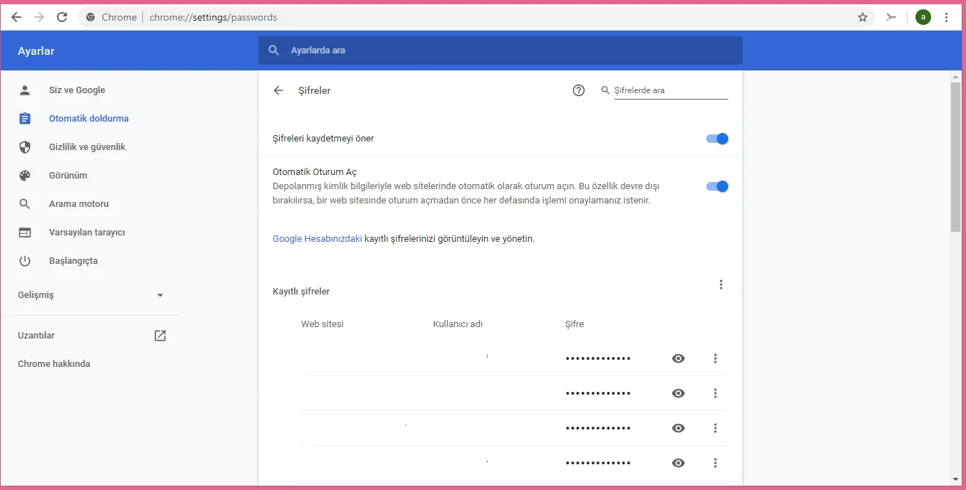 G4 - Google chrome’da şifre kaydetme uyarısı nasıl kapatılır?