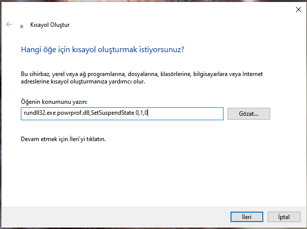 Windows 10 Uyku Moduna Klavye Kisa Yolu Nasil Atanir 3