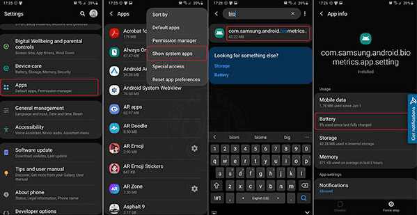 sss - Samsung Parmak İzi Hızlandırma