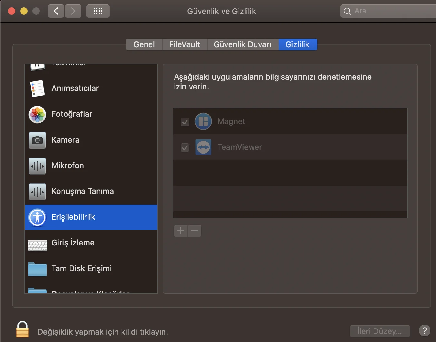 3 2 - macOS'ta Uygulamalara Gerekli İzinler Nasıl Verilir?