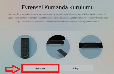 Evrensel Kumanda ayarı